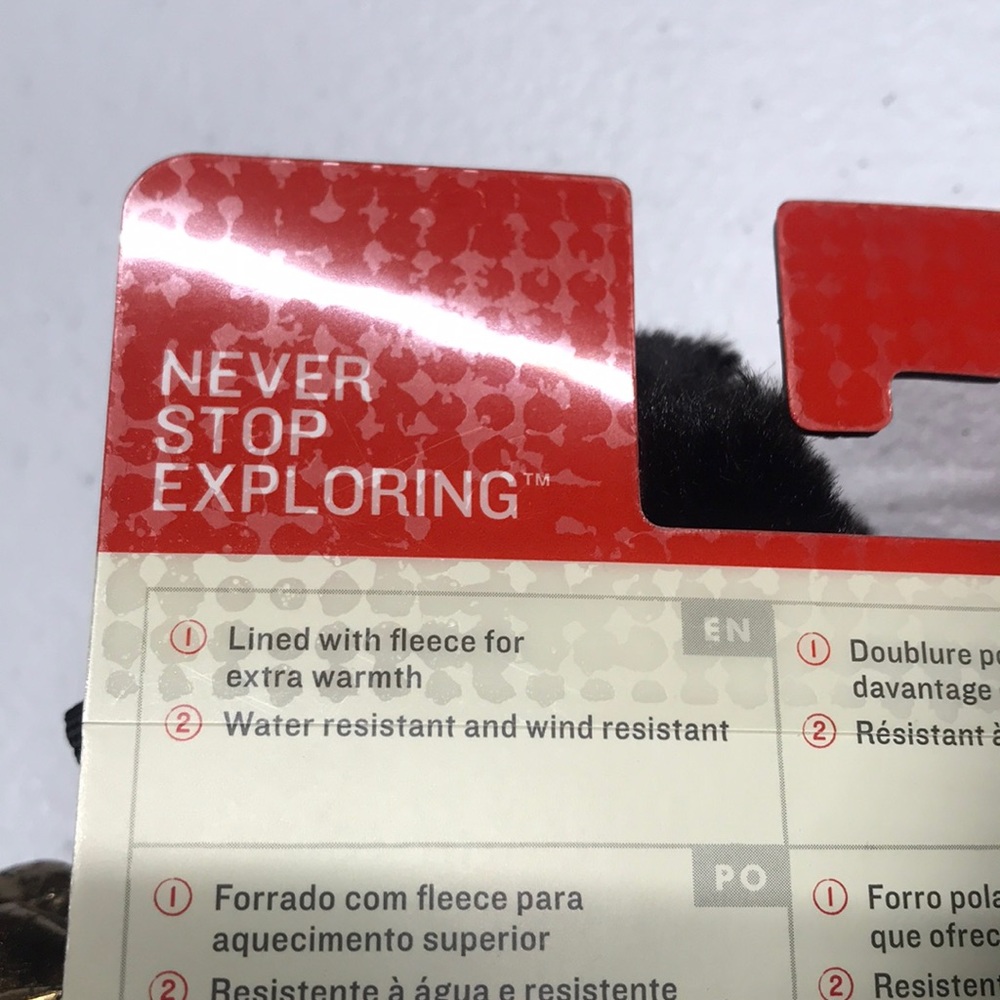 🆕 NORTH FACE Women’s Gold Black Winter Mittens - Picture 3 of 3